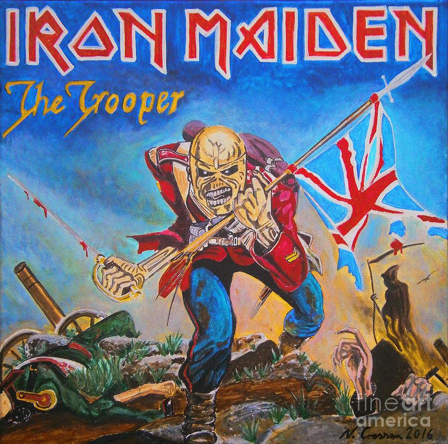 Iron Maiden Painting - Iron Maiden by Neal Crossan
