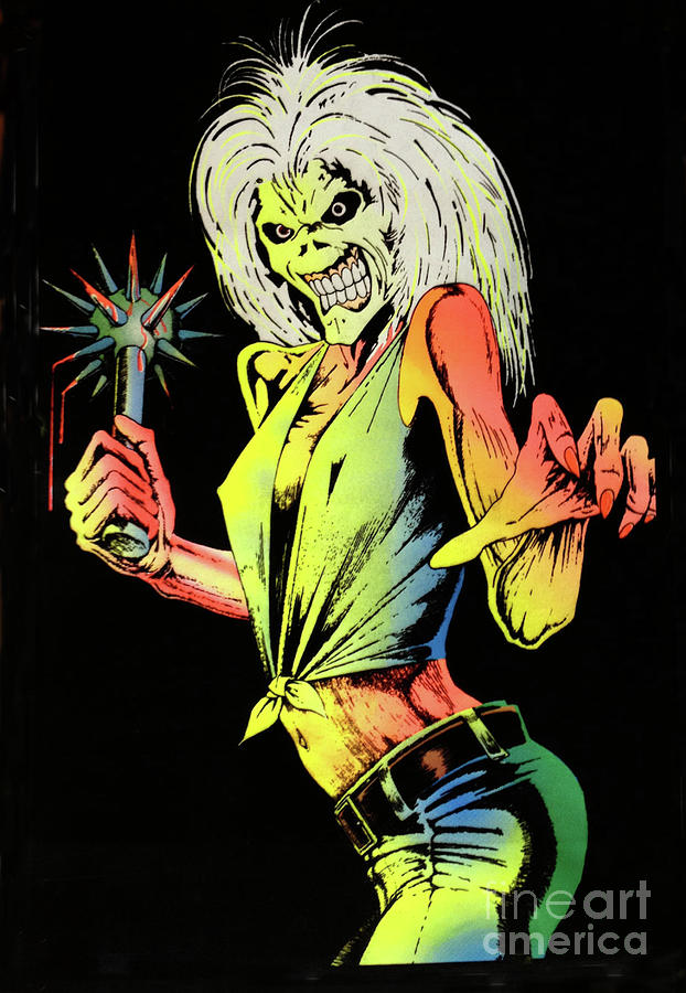 Poster Digital Art - Iron Maiden by Steven Parker Poster Digital Art - Iron Maiden by Steven Parker