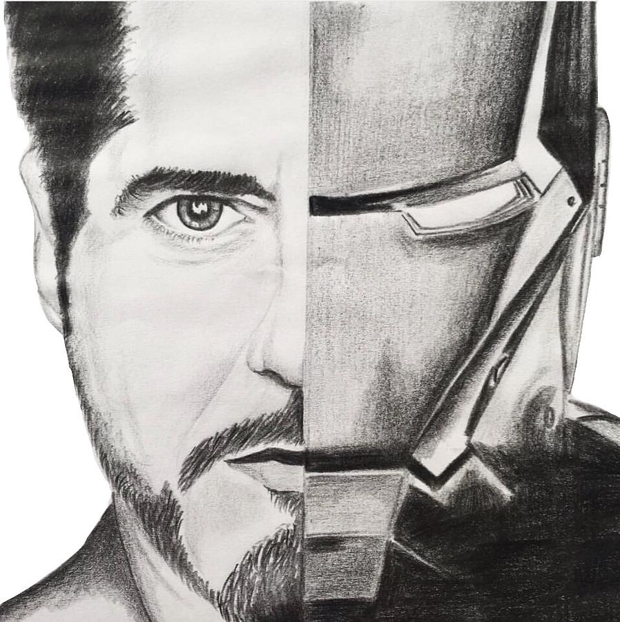 Iron Man Drawing : r/Marvel-anthinhphatland.vn