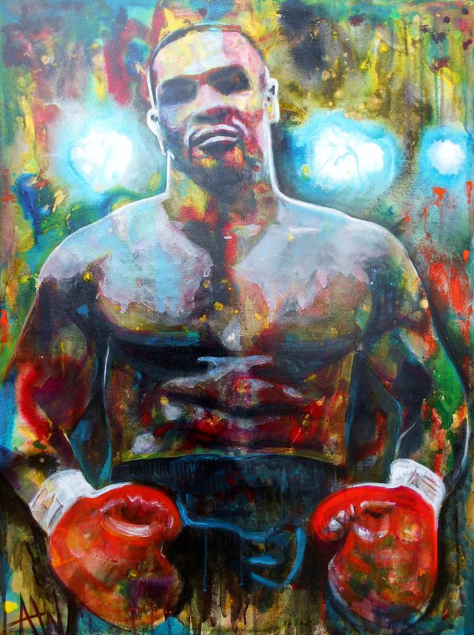 Abstract Painting - Iron Mike by Angie Wright
