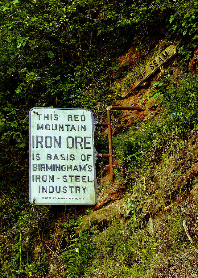 Iron Ore Seam Marker Photograph by Just Birmingham