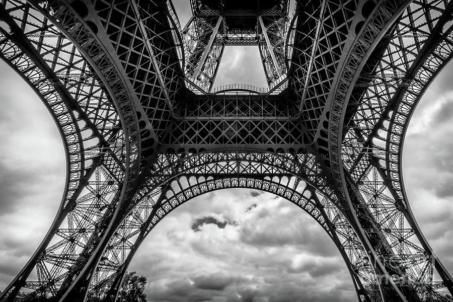 Ironwork Details Under Eiffel Tower, Paris Photograph by Liesl Walsh