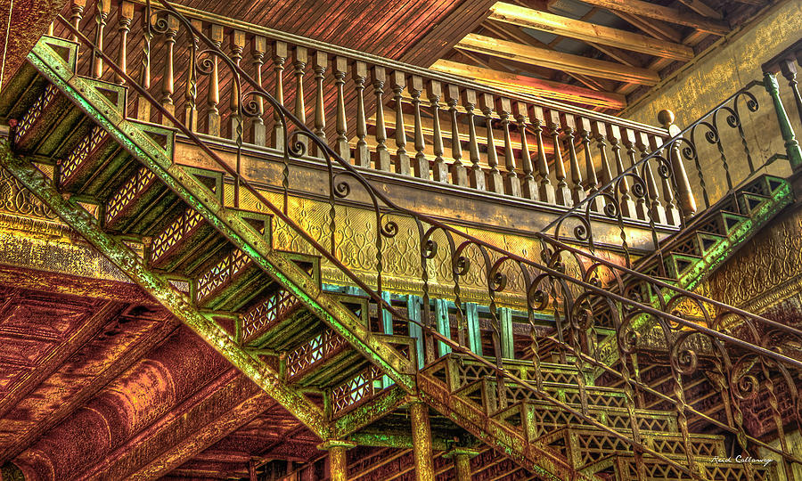 Maxeys GA IronWorks Stairs 2 Historic Architectural Interior Design Art Photograph by Reid Callaway