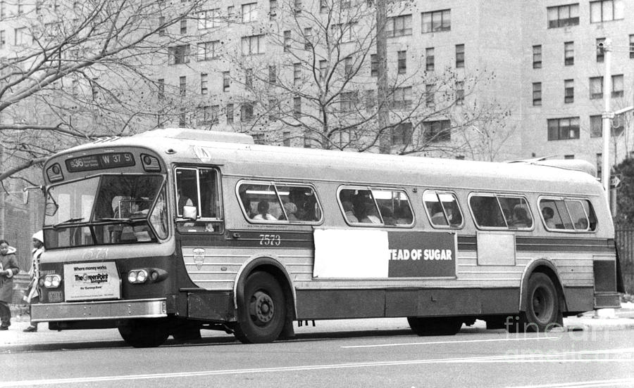 Irregular Bus Service In Brooklyn. 1979 Photograph by William ...