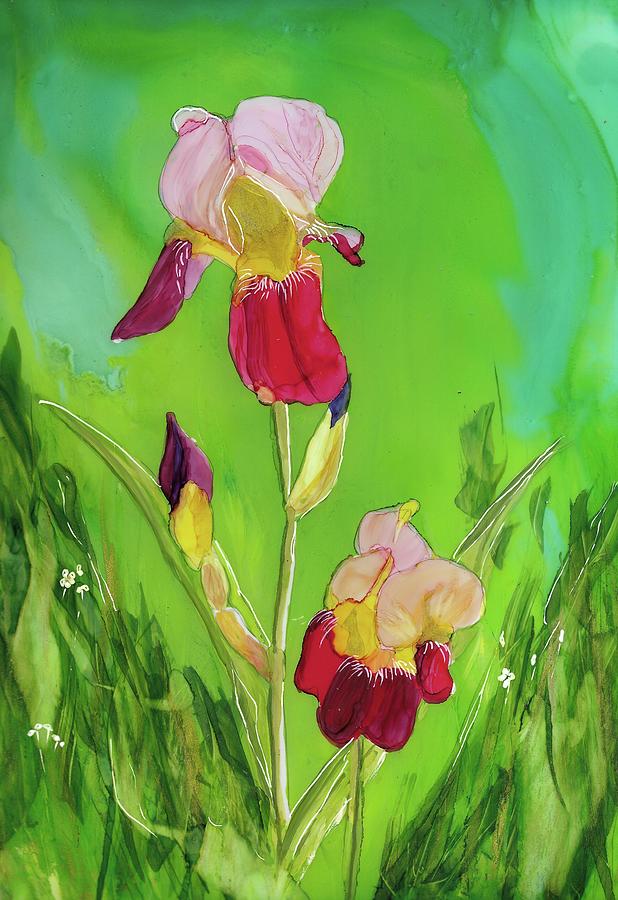 Irresistible Iris Painting by Bonny Butler