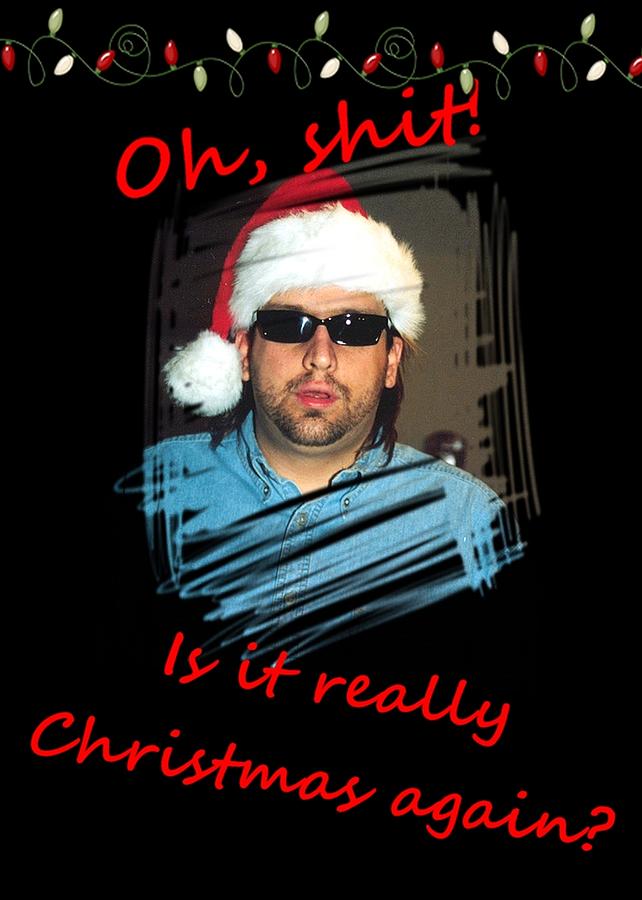 Is it really Christmas Again Red Font Photograph by Joseph C Hinson