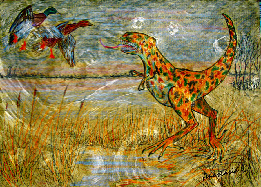 Is It Still Duck Hunting Season Young Earth Creationst Vision Drawing by Anastasia Savage Ealy