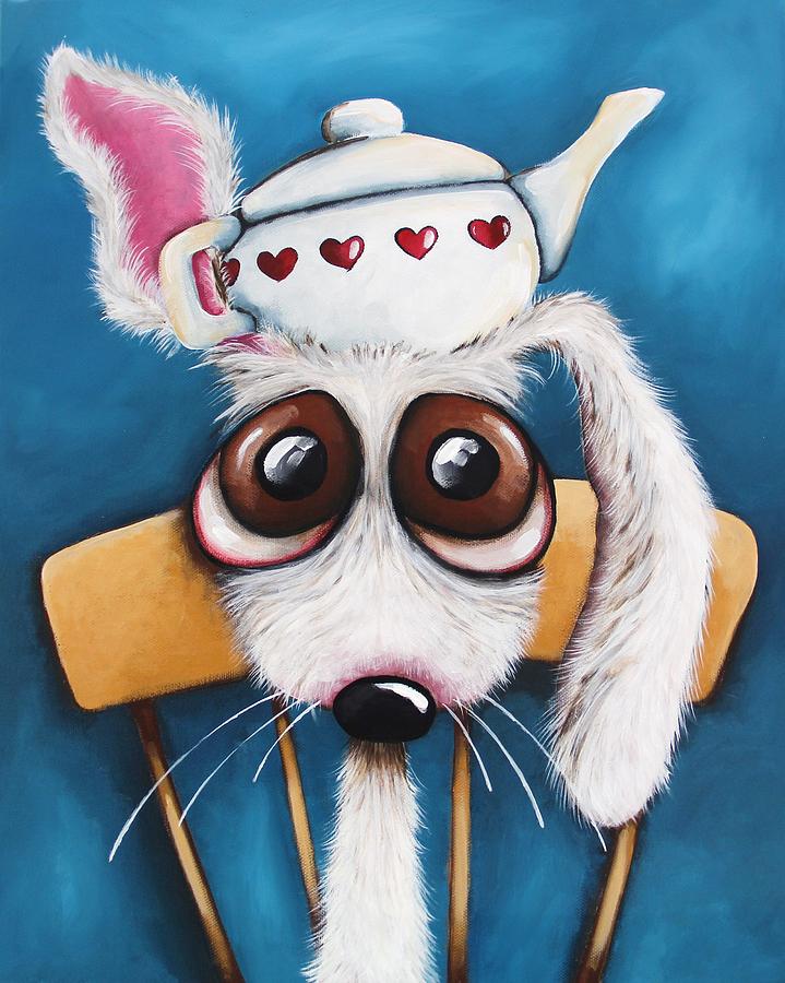 Is it tea time yet Painting by Lucia Stewart
