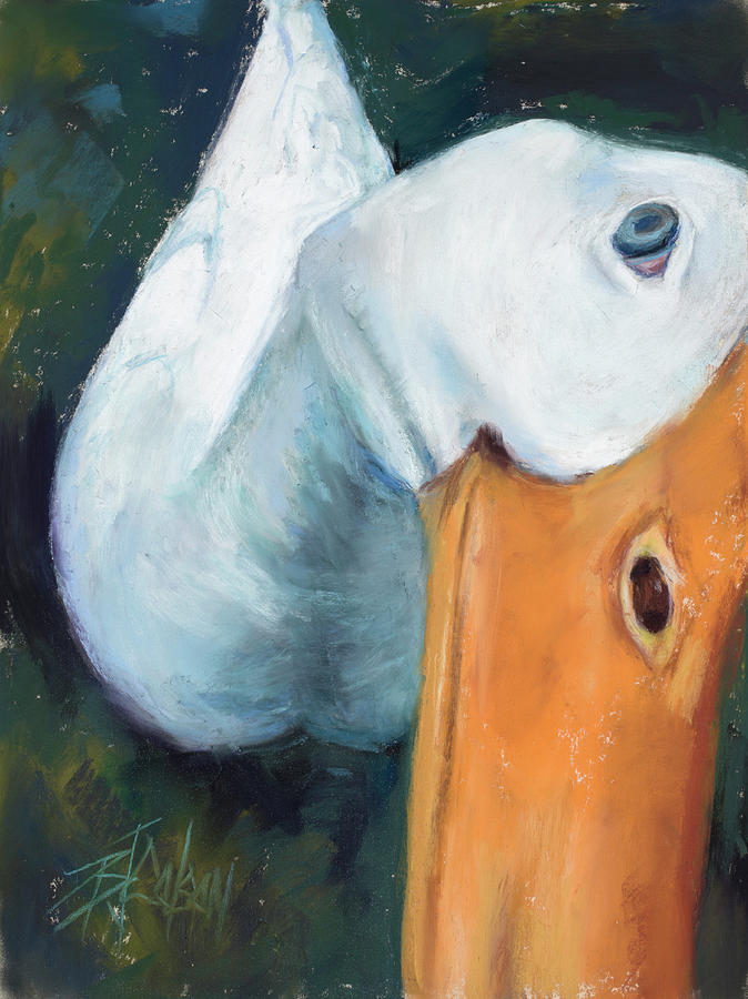 Is That a Chicken Hawk I see? Pastel by Billie Colson