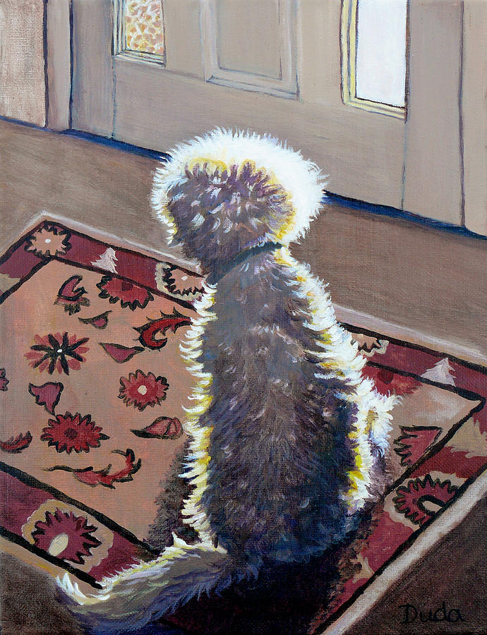 Is That Dadda Coming Home? Painting by Susan Duda