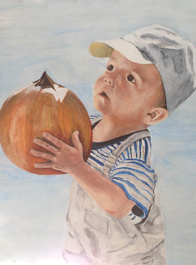 Is this pumpkin good? Painting by Chuck Gebhardt