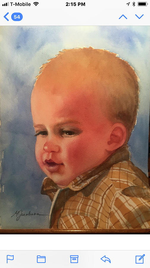 Isaac Painting by Marilyn Jacobson