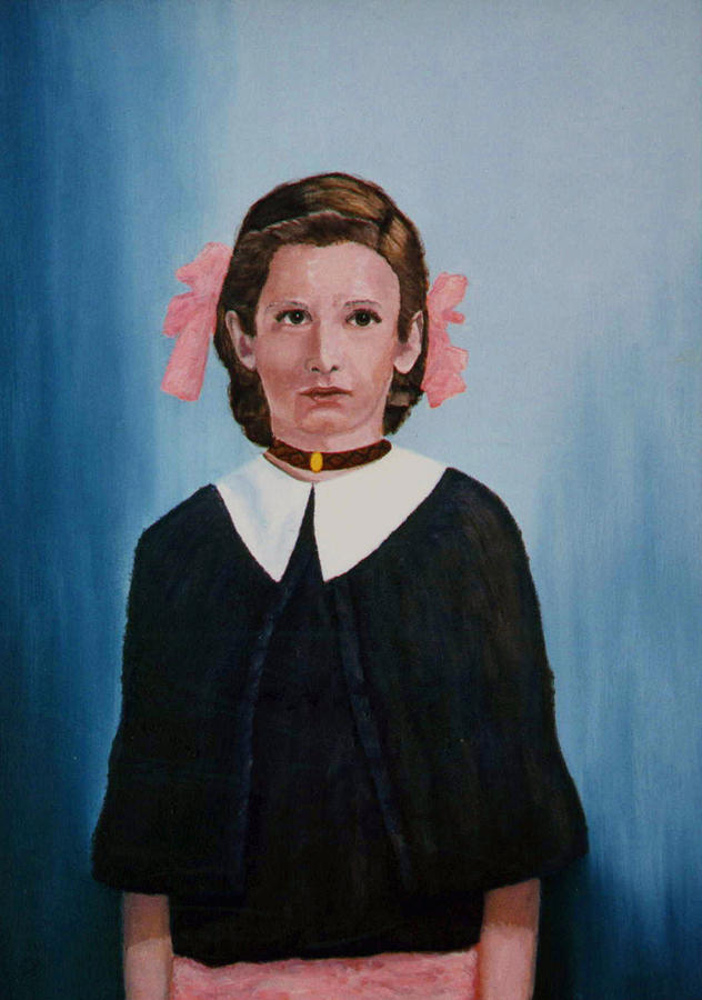 Isabel at age 12 Painting by Stan Hamilton