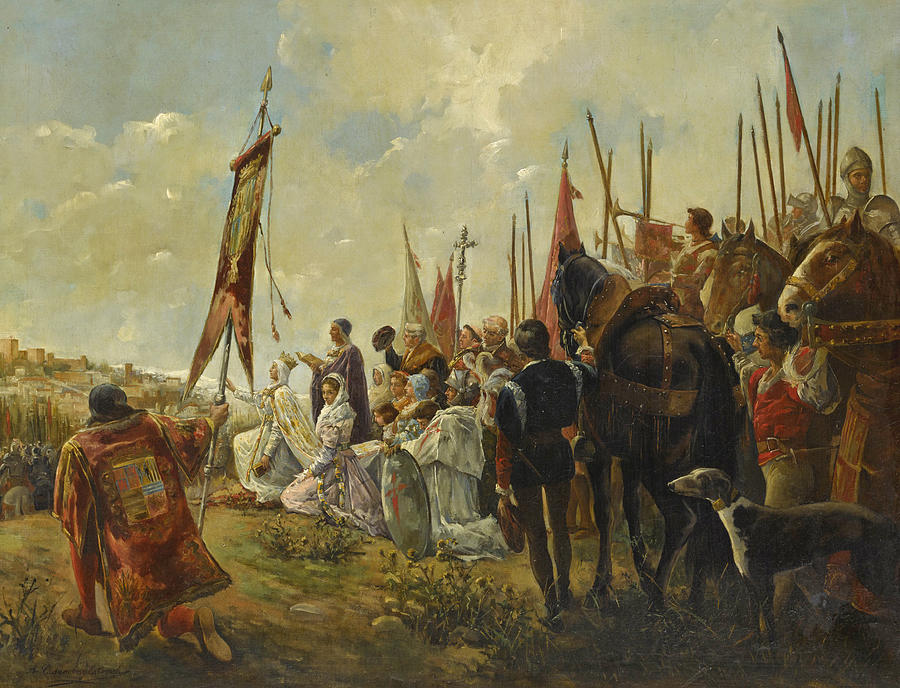Isabella I of Castile, Conqueror of Granada Painting by Antonio Salvador Casanova y Estorach