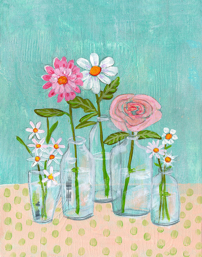 Isabella Rose Flowers Painting by Blenda Studio