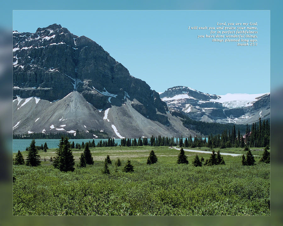 Banff National Park Photograph - Isaiah 25 1 by Dawn Currie