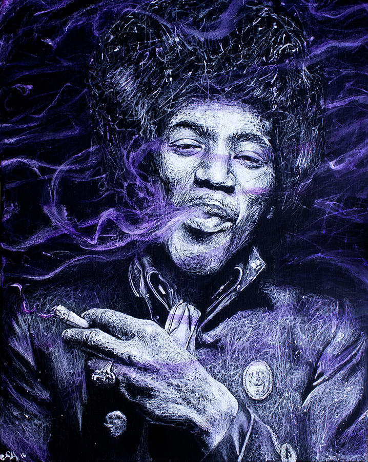 Madness Painting - I S C M- Purple Haze by Soler Art