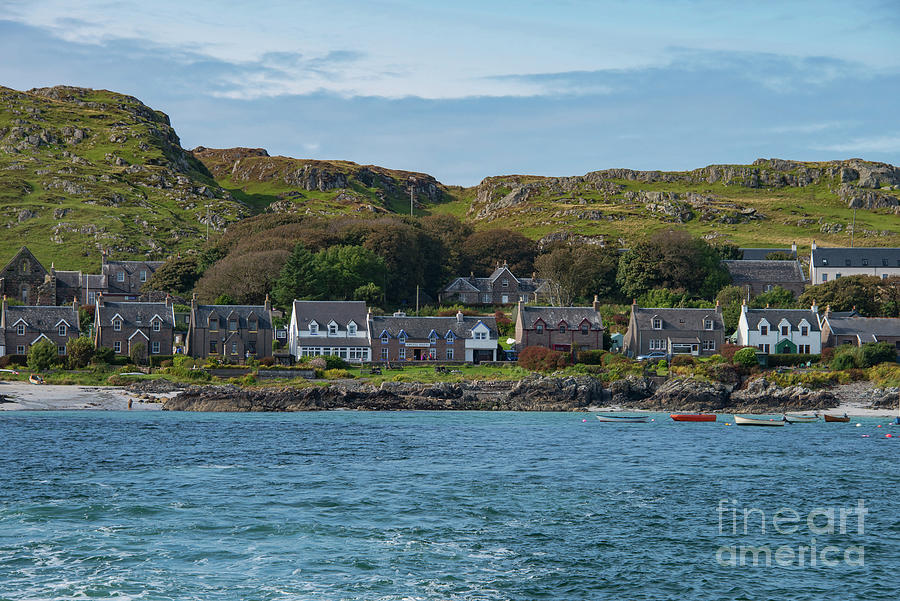 Isle of Iona Homes from Sea of Hebrides Photograph by Bob Phillips