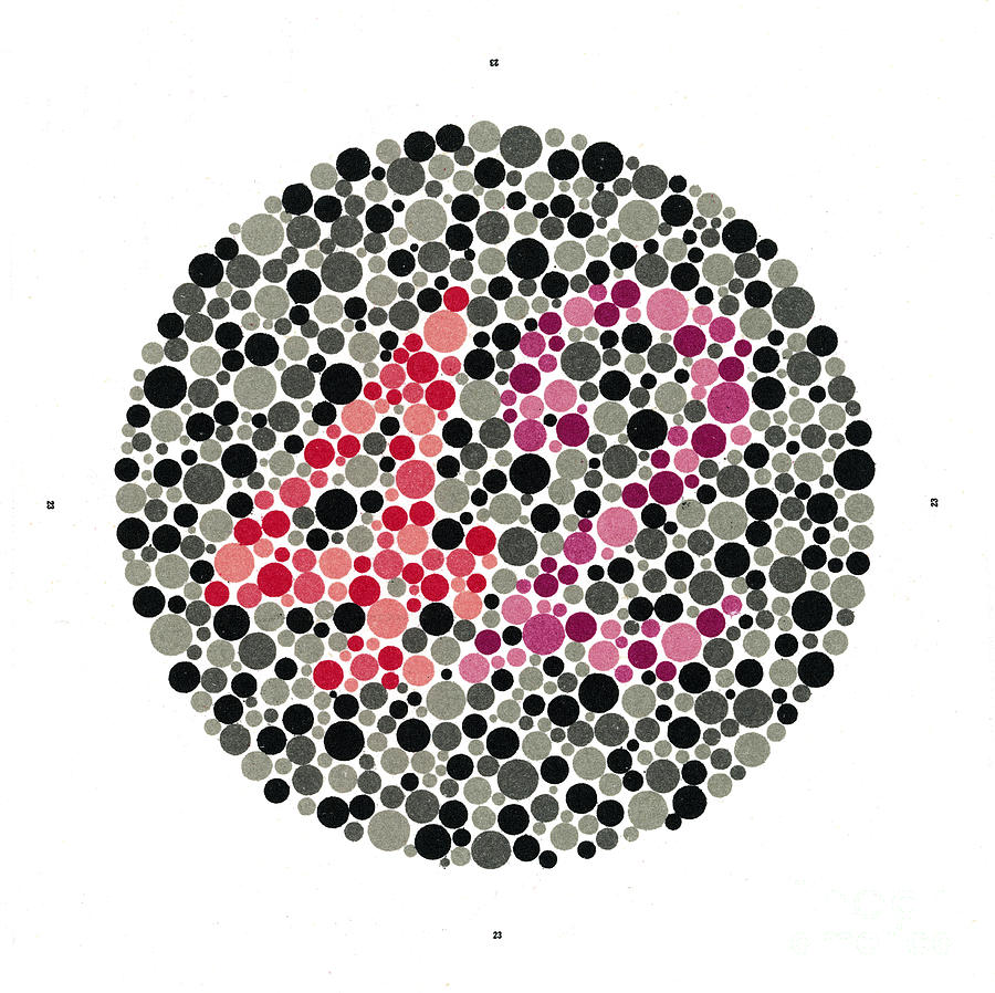 Ishihara Color Blindness Test Photograph By Wellcome Images Fine Art 