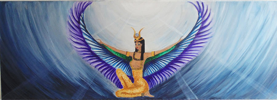 Angel Painting - Isis Wings by Alina Andronache Angel Painting - Isis Wings by Alina Andronache