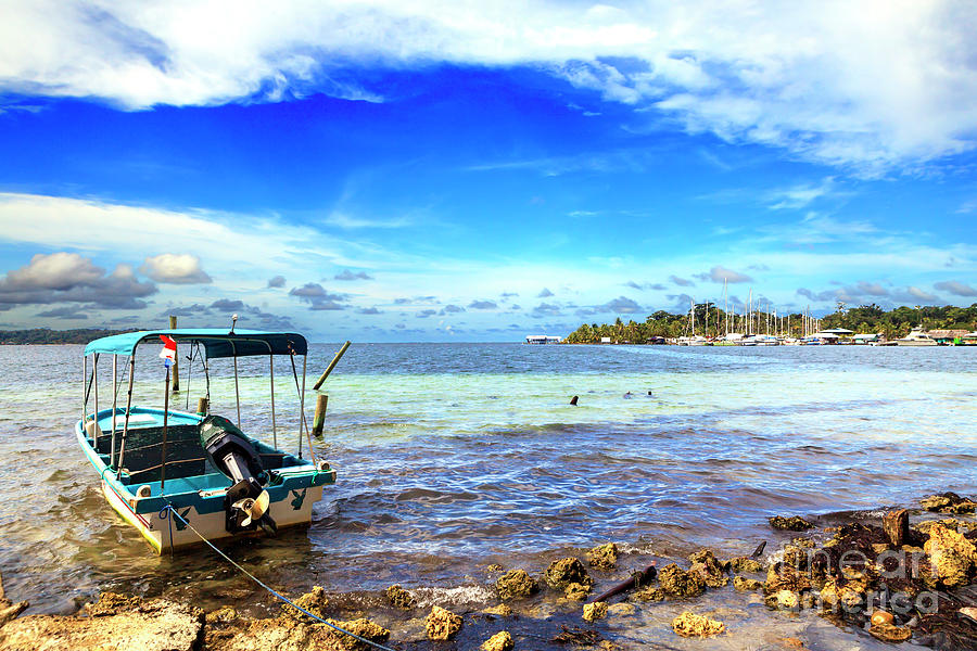 Isla Carenero Water Taxi at Bocas del Toro Photograph by John Rizzuto