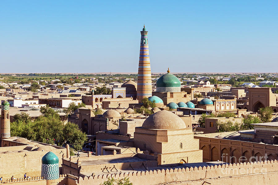 Architecture Photograph - Islam Khodja Minaret and Mosque in Khiva #2 by Ulysse Pixel