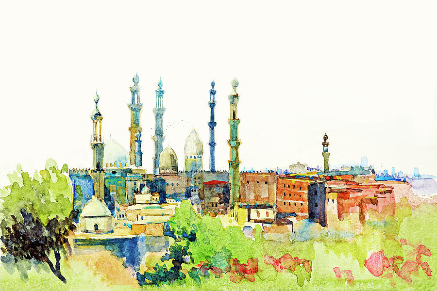 Islamic Minarets in Cairo Photograph by Munir Alawi