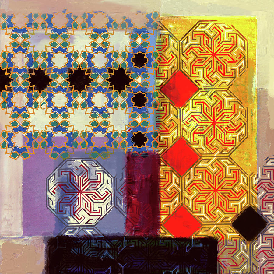 Abstract Painting - Islamic Motif II 441 1 by Mawra Tahreem