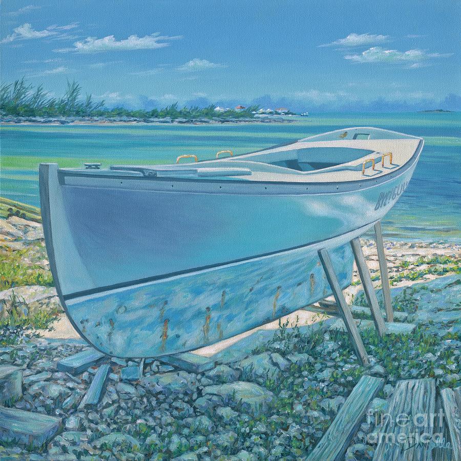 Boat Painting - Island Boatyard by Danielle Perry