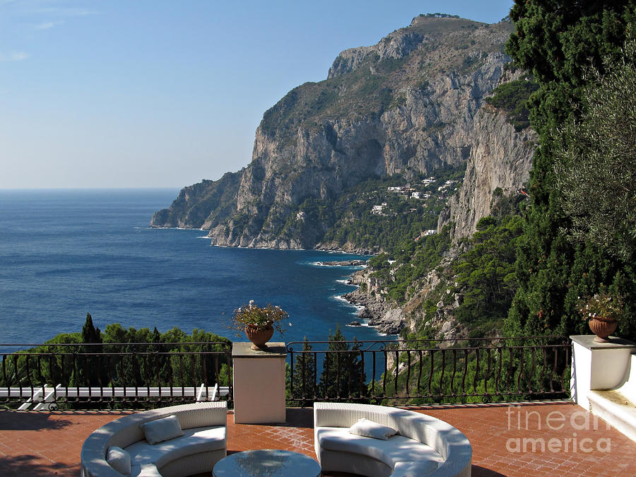 Island Capri - A Nice Terrace View Photograph by Kiril Stanchev - Fine ...