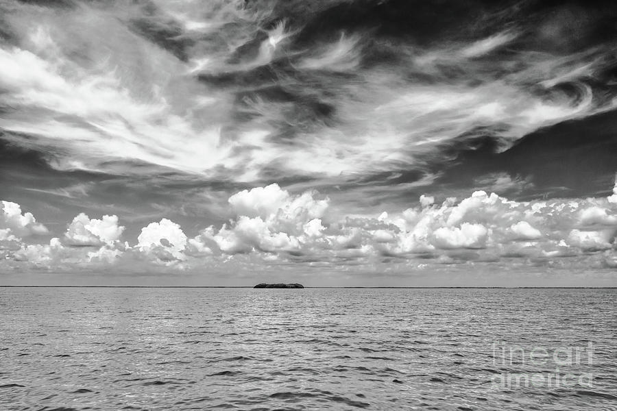 Island, Clouds, Sky, Water Photograph by Louise Lindsay
