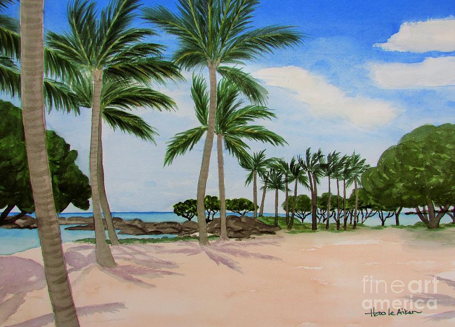 Island Dreaming - Watercolor  Painting by Hao Aiken