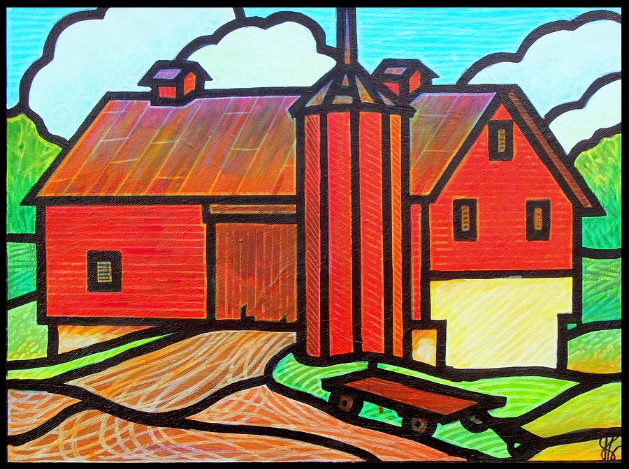 Island Ford Barn 2 Painting by Jim Harris