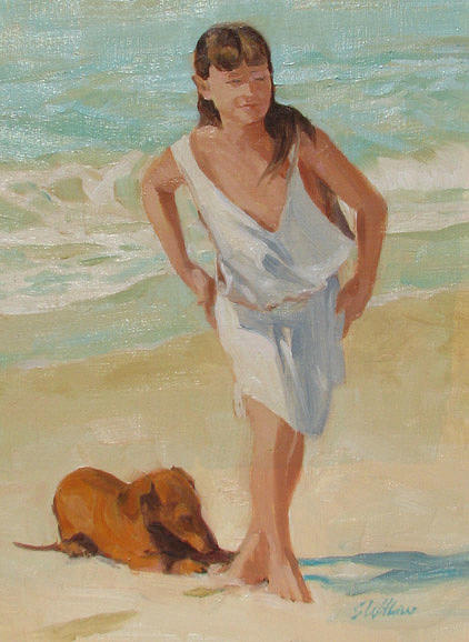 Island Girl Painting by Neal Smith-Willow - Fine Art America
