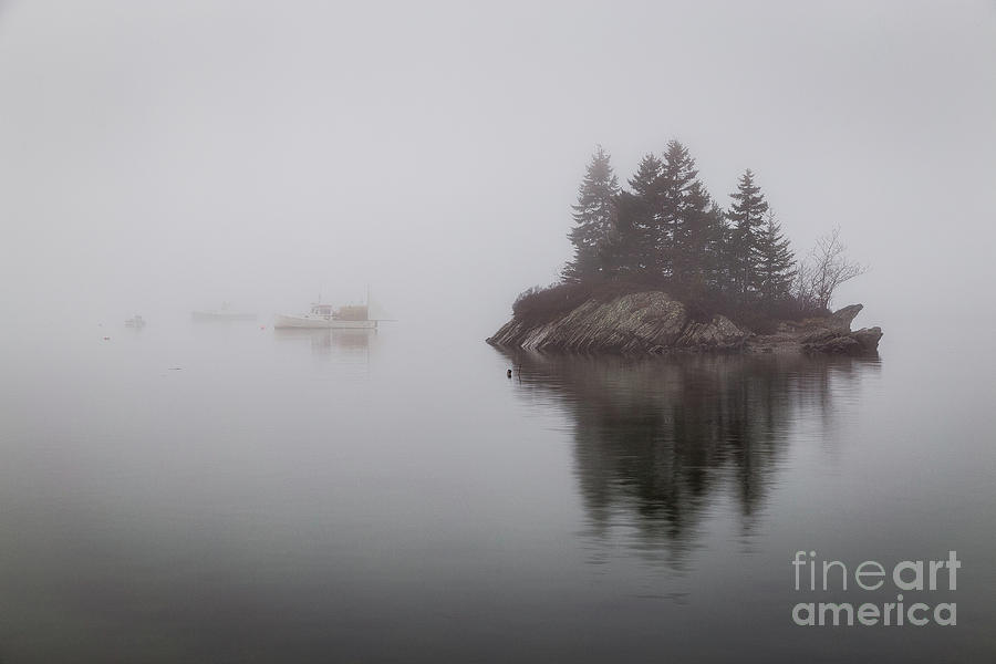 Island in the Fog Photograph by Benjamin Williamson