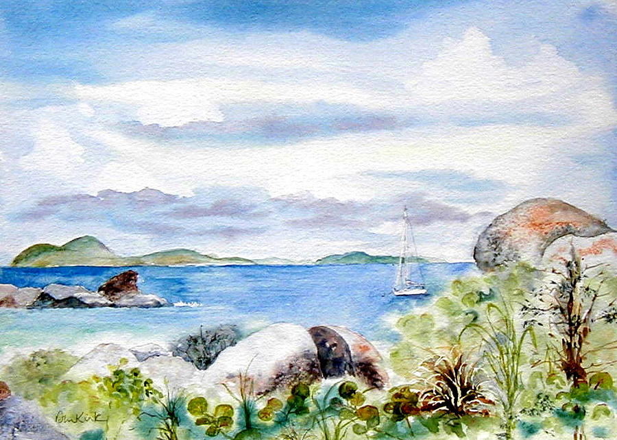 Island Memories Painting by Diane Kirk