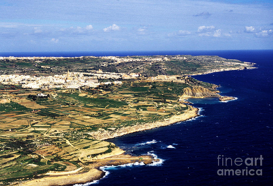 Island of Gozo Aerial View Photograph by Thomas R Fletcher