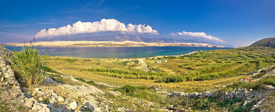 Island of Pag Metajna bay panorama Photograph by Brch Photography