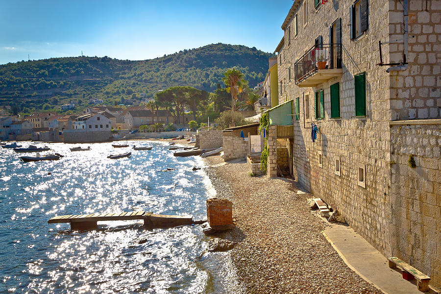 Island of Vis mediterranean waterfront Photograph by Brch Photography