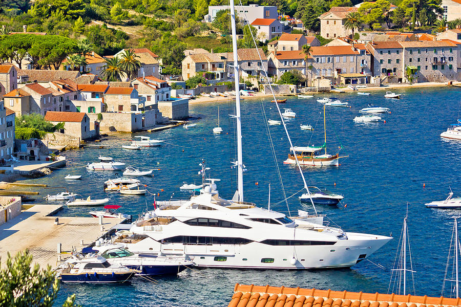 Island of Vis yachting waterfront Photograph by Brch Photography