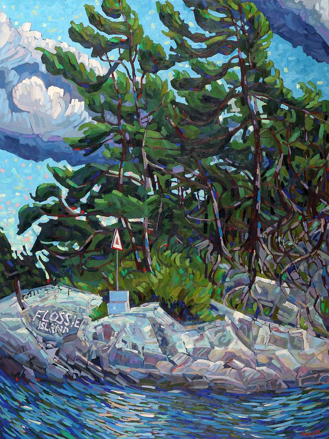 Island Pines Painting by Phil Chadwick