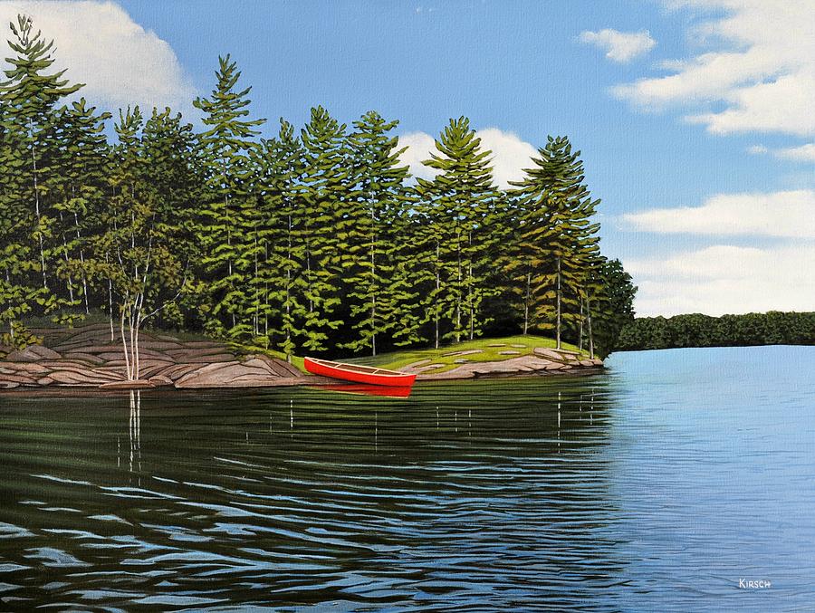 Island Retreat Painting by Kenneth M Kirsch