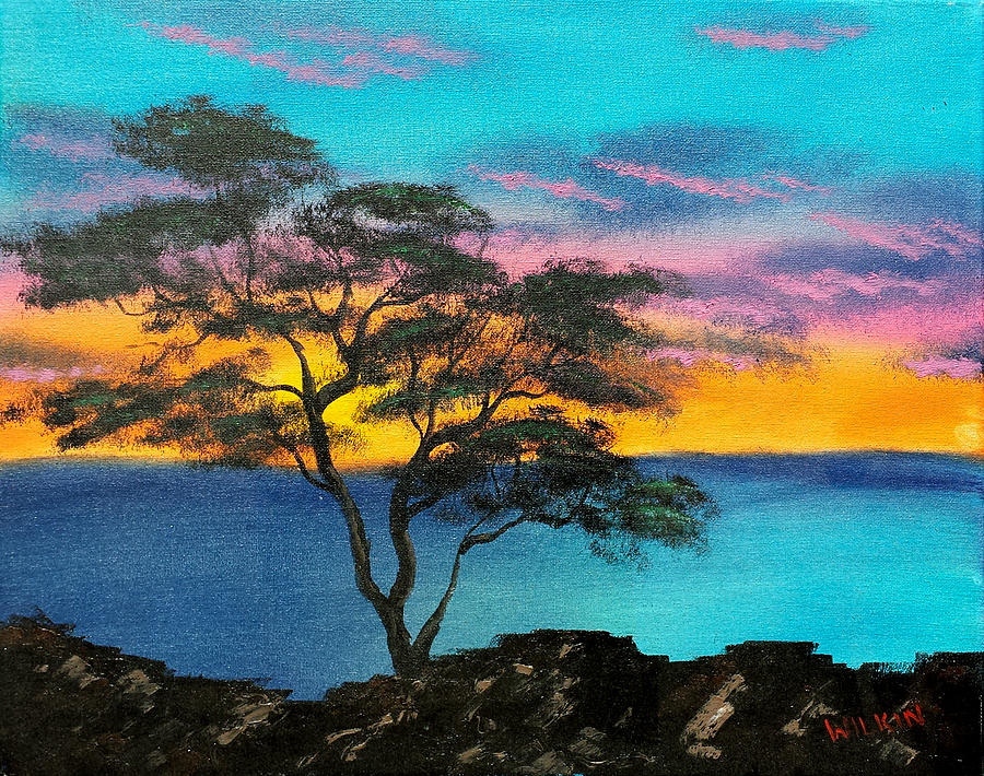 Island Sunrise Painting by David Wilkin - Fine Art America