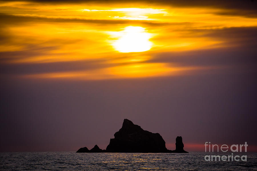 Sunset Photograph - Island Sunset by Joan McCool