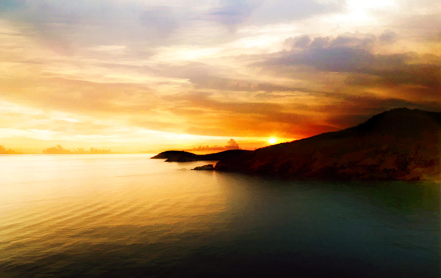 Island Sunset Photograph by Kathy Jennings