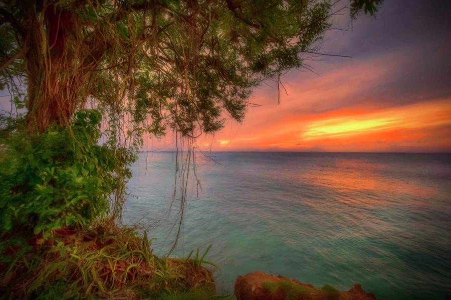 Island Sunset Photograph by Nadia Sanowar