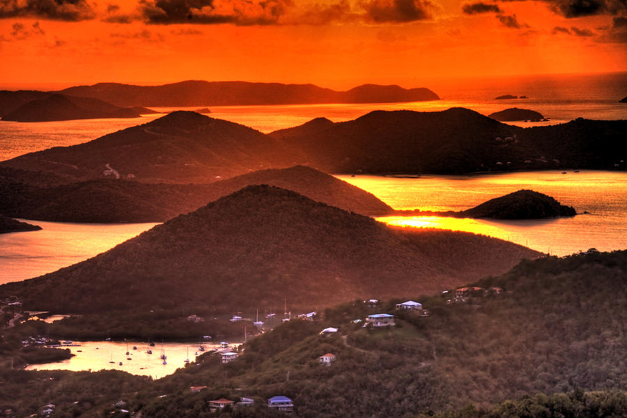 Sunset Photograph - Island Sunset by Scott Mahon