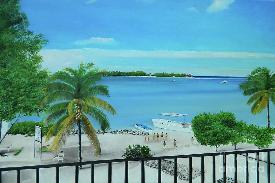 Coconut Painting - Island Time by Kenneth Harris