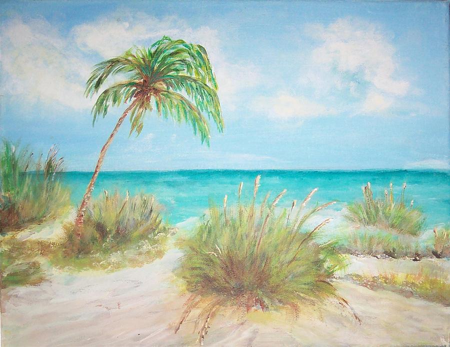 Island View - Florida Painting by Mary Sedici