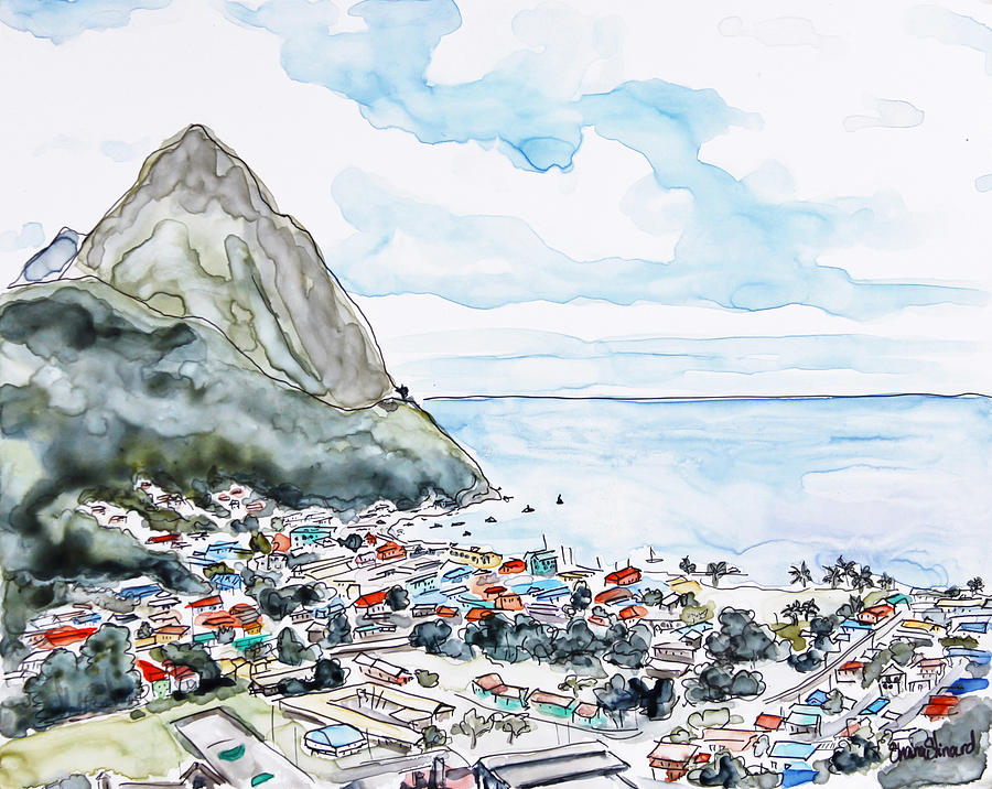 Island View Painting by Shaina Stinard